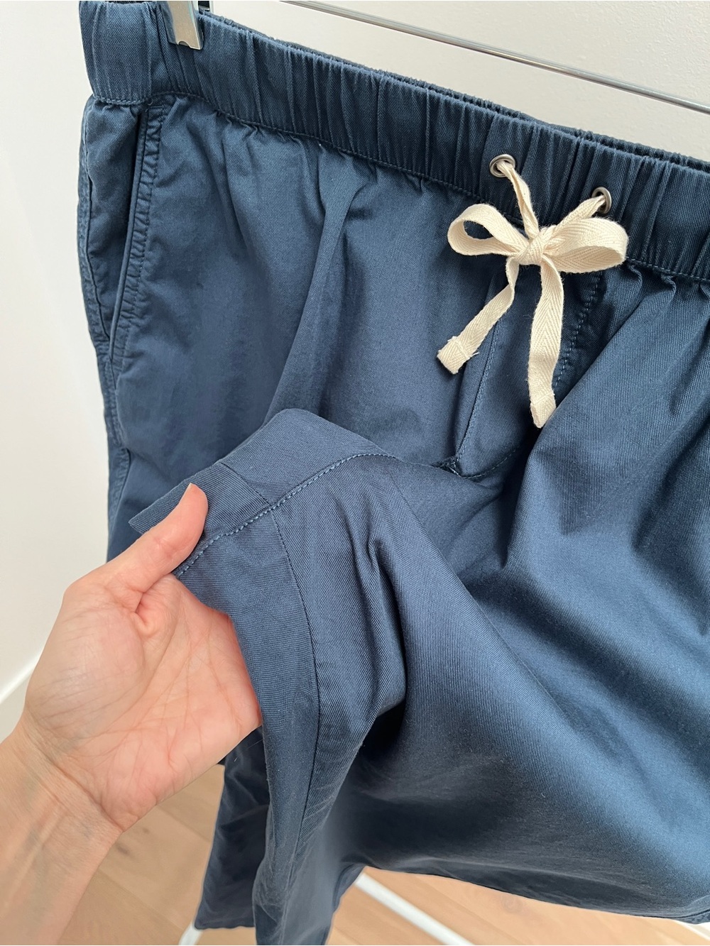 Pact organic cotton daily twill pant XL french navy drawstring pockets stretch - Picture 4 of 12